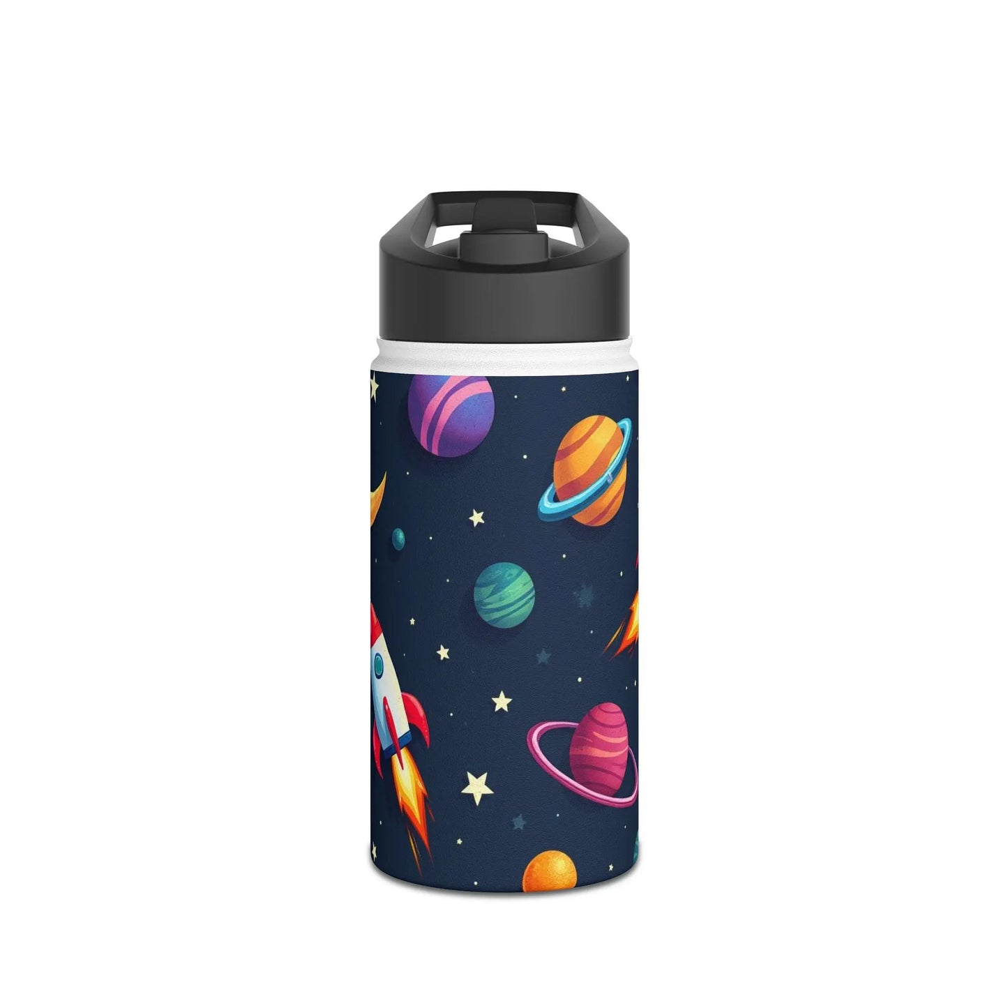 Galaxy Steel Water Bottle, Standard Lid Printify